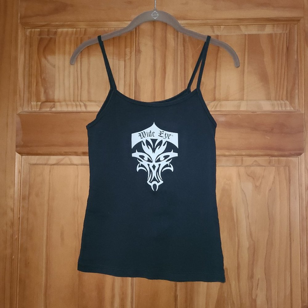 bella Black "Wide Eye" Tank Top